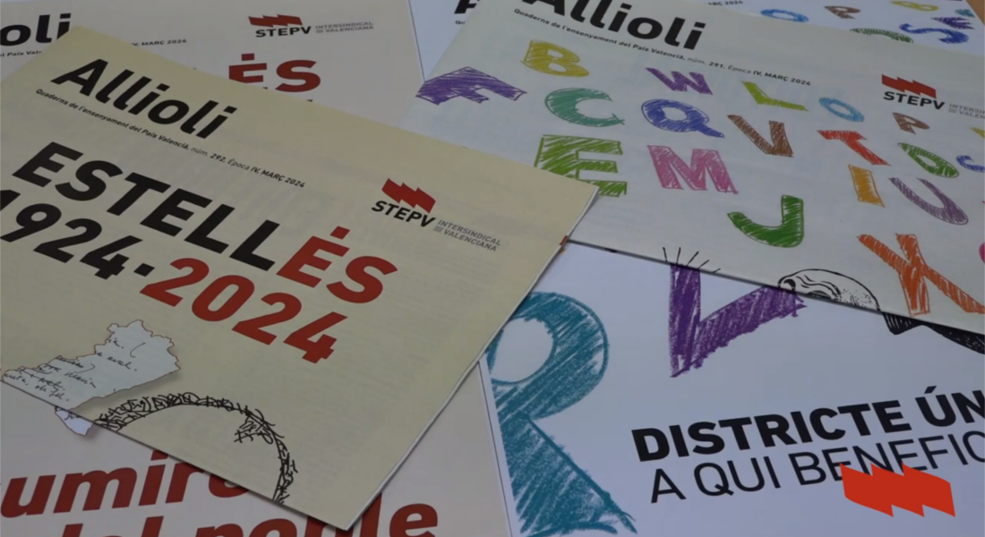 Presentació de les revistes Allioli 291 i 292 sobre el Districte únic i el Centenari d’Estellés