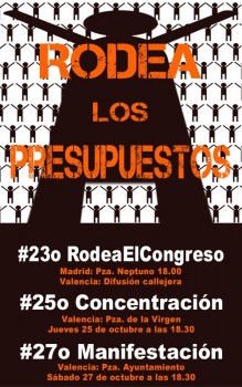 Cartell de convocatòria de la manifestació